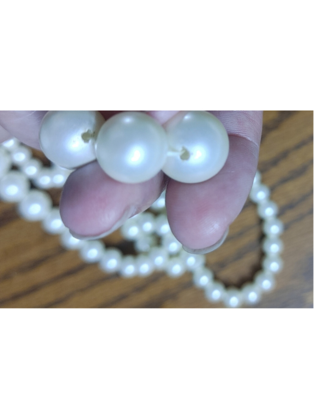 Vintage Women's Unbranded White Faux Pearl 4 Strand Statement Necklace - Picture 11 of 13